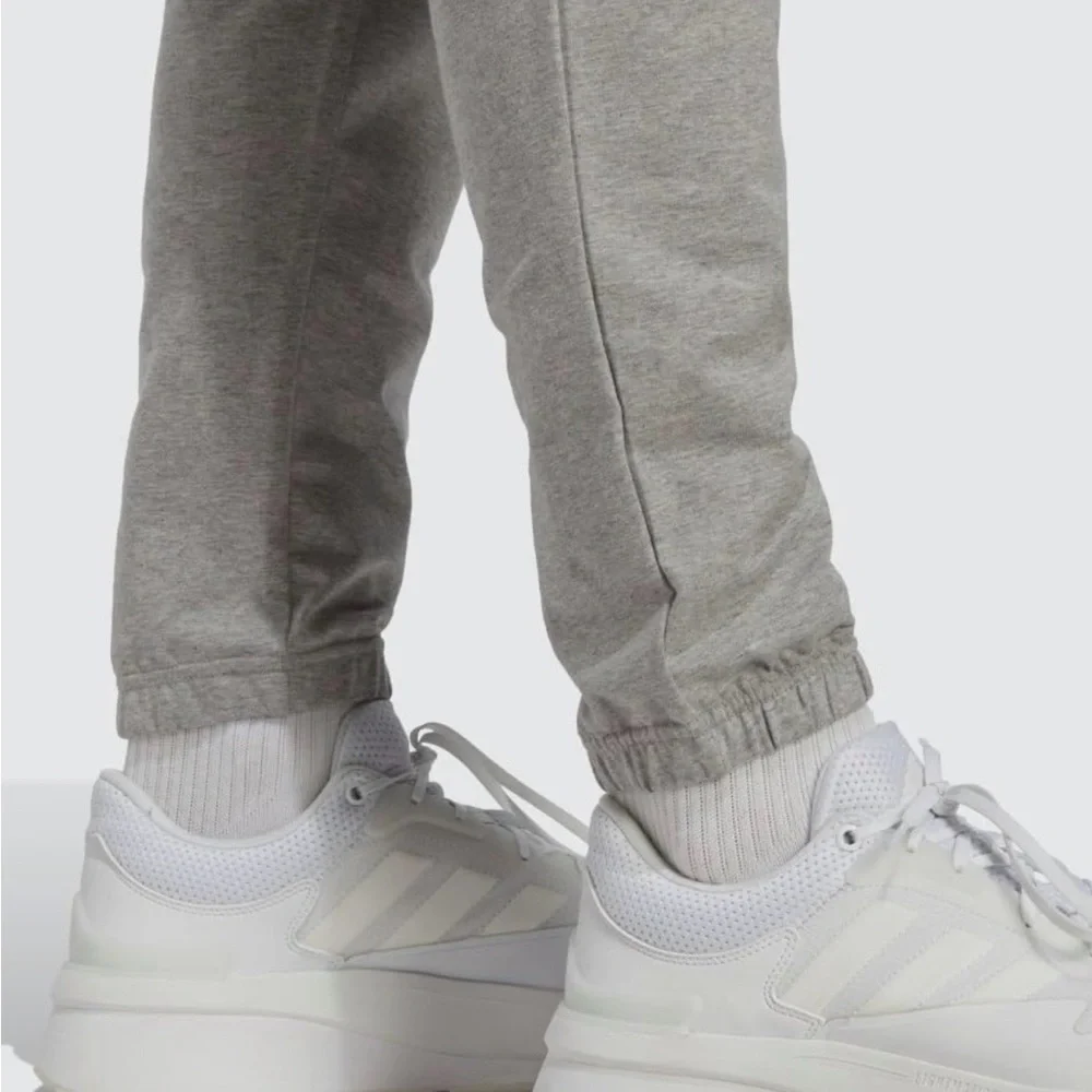 Adidas Essential Fleece Tapered Cuff Pants Sweatpants Joggers Gray Mens Size XL